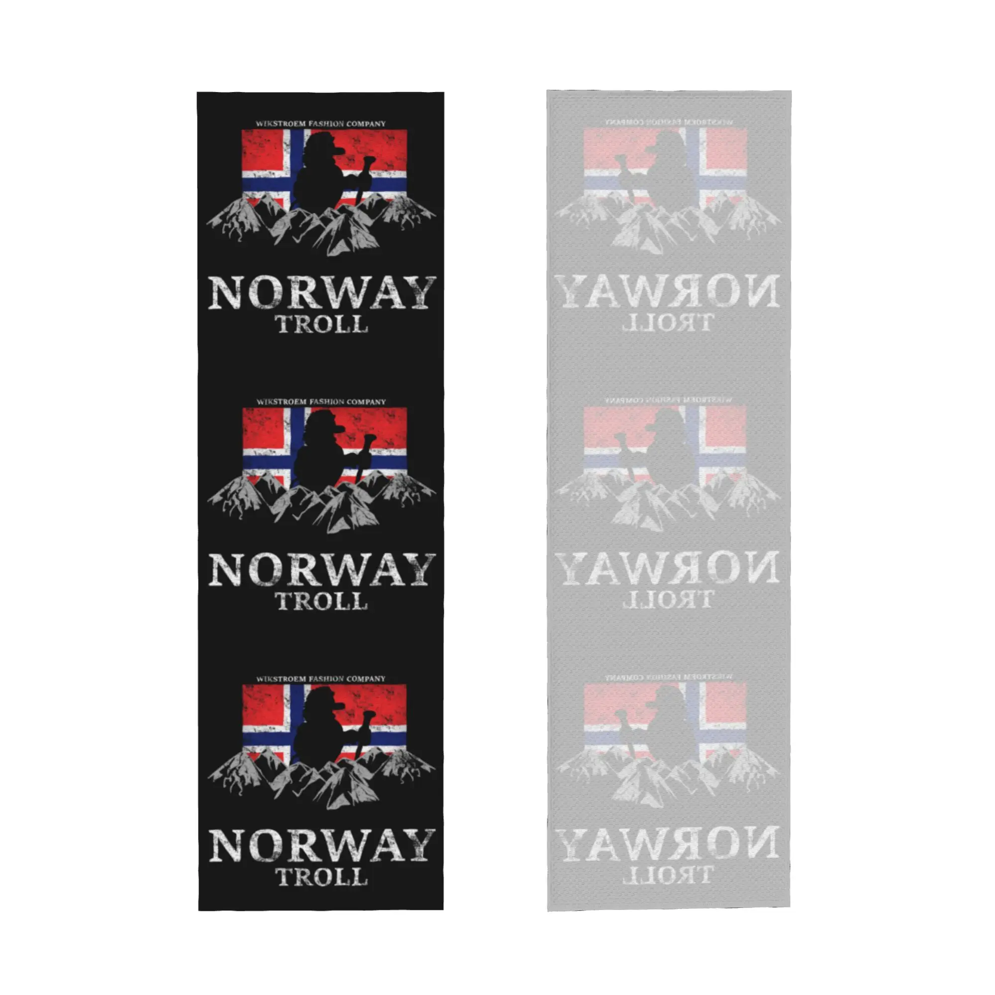 Wikstroem Norway Flag Cold Exercise Towel Face Towel Quick Dry Norwegian Flag Bath Breathable Cold Towel