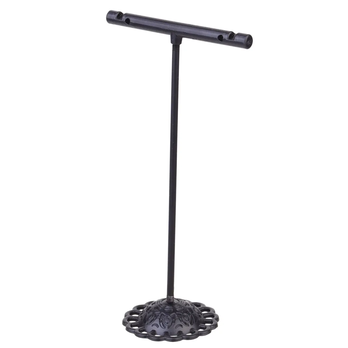 

3 Pcs Earring Display Stand Iron Holder Jewelry Metal Earrings Organizer Black Shape