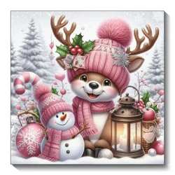 Christmas Diamond Painting Cartoon 5D Diy Diamond Mosaic Embroidery Snowman Full Square/Round Home Decoration Handmade Gift