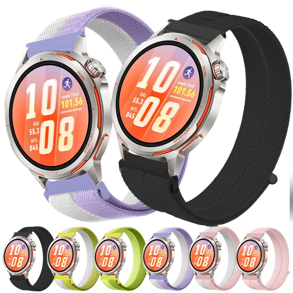 20/22mm Armband für Samsung Galaxy Watch 7 FE 6/4 Classic 5 Pro Sport Atmungsaktives Nylon-Armband Correa für Huawei GT Runner 2 Band