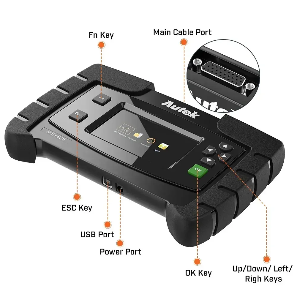 Original Autek IKey820 OBD2 Car Key auto key Programmer Universal Professional Tool Car Auto Scanner Diagnostic Tool ikey 820