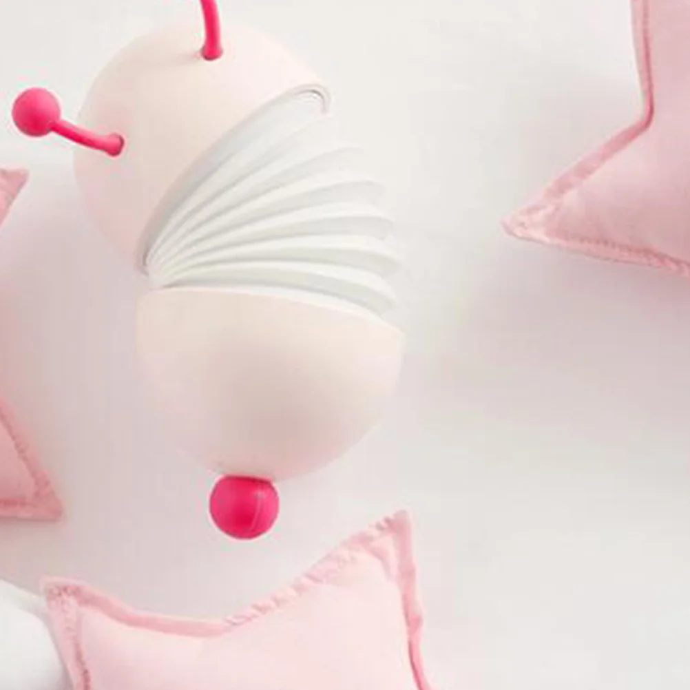 تلسكوبي قابل للطي Led ضوء الليل الوردي مصباح غرفة النوم USB قابلة للشحن السرير الجدول ضوء لغرفة الحضانة ديكور صغير