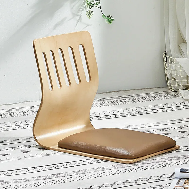 Lazy Sofa Tatami Single Legless Backrest Chair Element Minimali Japanese Floor Chair Cushion Sofa Set Living Room Furniture image 4