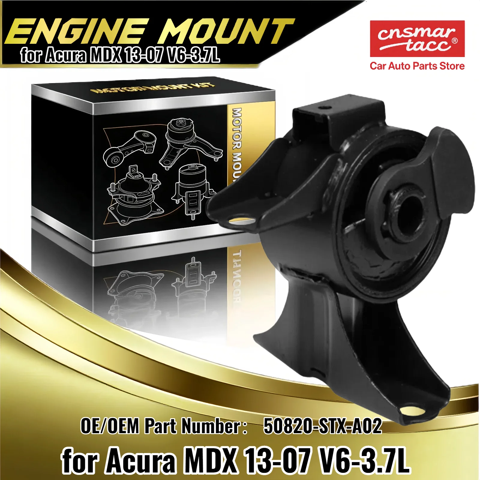 

Right Engine Motor Mount A65016 (1PC) Fit Acura MDX 13-07 V6-3.7L | Compatible with 10044/EM-5992/50820-STX-A02