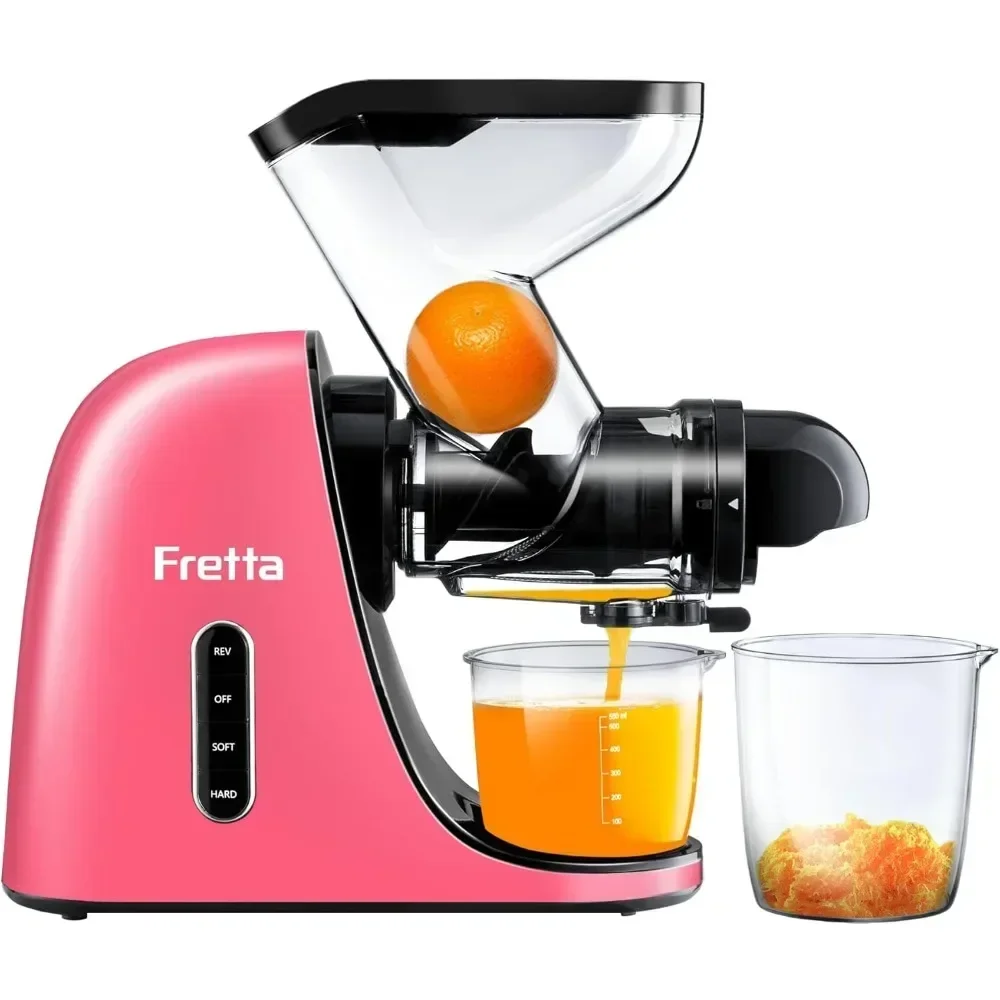 Espremedores lentos, máquina de espremedor prensado a frio com rampa de alimentação grande de 3 polegadas, máquinas de espremedor de mastigar vegetais e frutas, BPA Fr