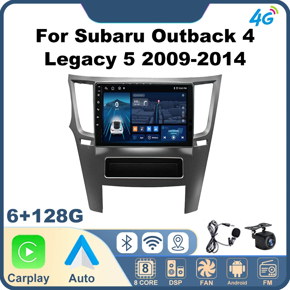 

Android Auto Car Radio Audio for Subaru Outback 4 Legacy 5 2009-2014 Carplay Navi Dsp GPS Head Unit Car Radio Multimedia Player