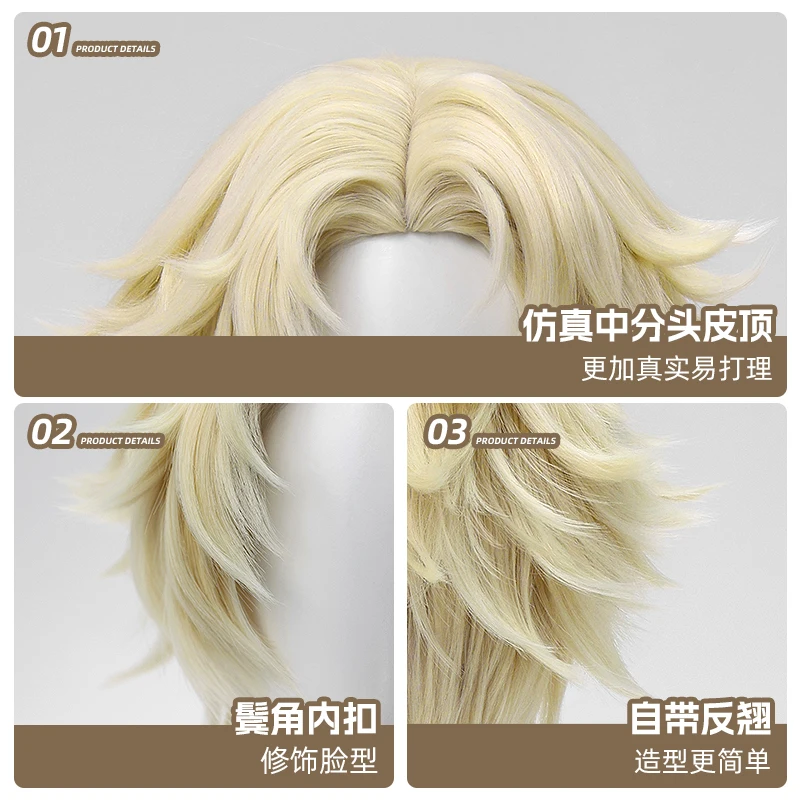 Nuevo juego Identity V Norton Campbell/Prospector Cosplay peluca Halloween Navidad juego de rol fiesta cómic exposición gorra gratis