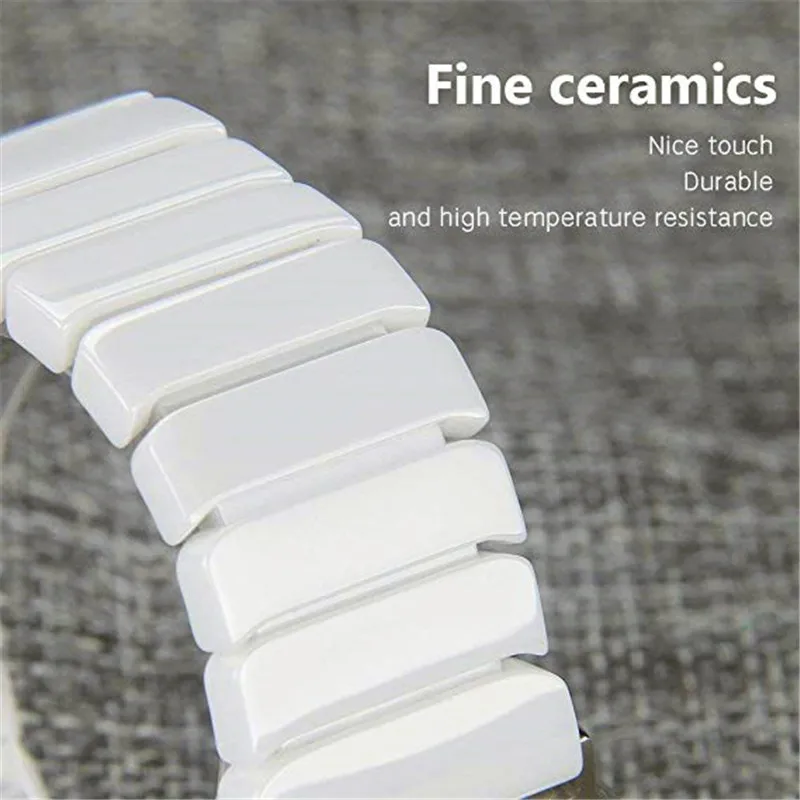 High-end Ceramic Strap For Apple Watch Band Ultra 2 9 8 7 49mm 41mm 45mm Watchband Bracelet iWatch Series SE 6 5 44/40 Wristband