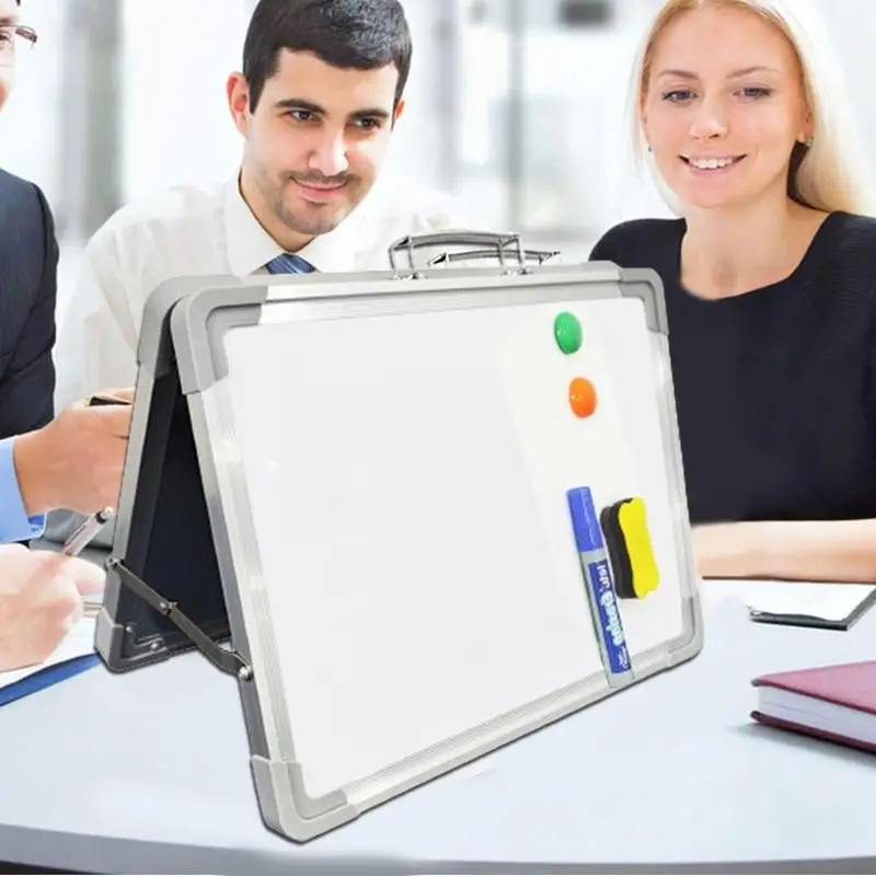 White Magnetic Board Foldable Double-Sided Magnetic Dry Erase Board Magnetic Dry Erase Board For Home School Fun Learning