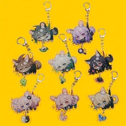 Anime Danganronpa Trigger Happy Havoc Kirigiri Kyoko Nagito Komaeda Cosplay Accessories Badge Keychain Game Pendant Cartoon Gift