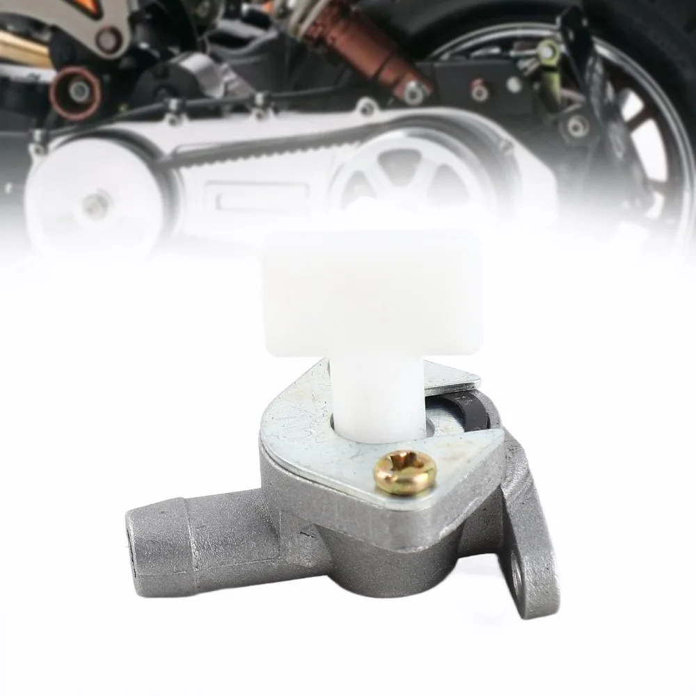 Aluminum Fuel on Off Switch 47/49cc Black White Motorcycle Fuel Valve 2 Stroke Engine Control Valve Carburetor Fuel Tap