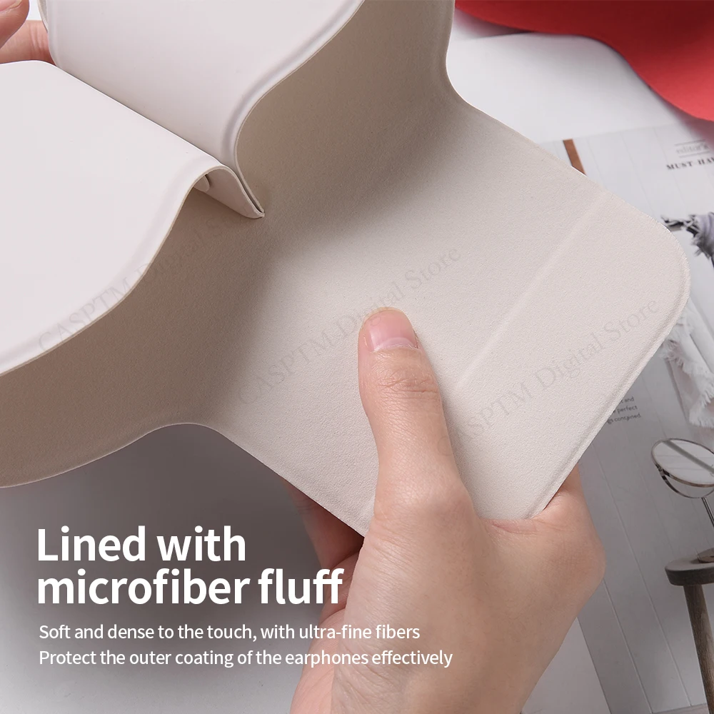 غطاء سماعات رأس فاخر من البولي يوريثان لأجهزة AirPods Max حافظة مضادة للخدش ومقاومة للماء لهاتف Apple AirPods Max Shell