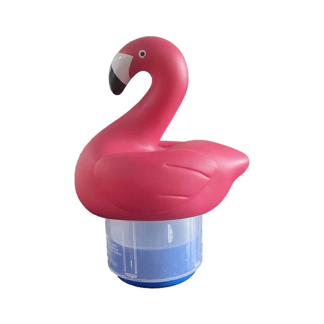 Flamingo Shape Swimming Pool Chlorine Dispenser Floating Chlorine Tablet Holder for Pool Spa Hot Tub view 6