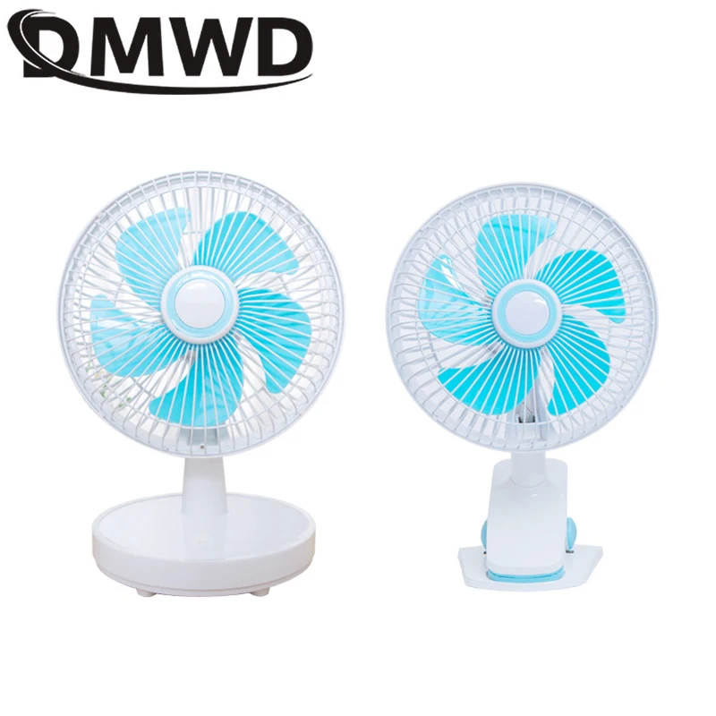 DMWD Mini USB Electric Fan 3 Speed Adjustable Clip Fan/Table/Wall Mounted Fans Bed Portable Student Home Office Mute Cooler