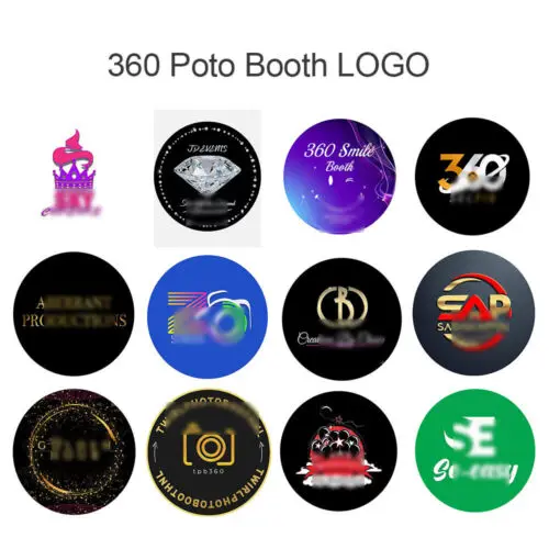 Customized Circular Custom Stickers for 360 Photo Booth 68 80 100 115 Inches (takes 7 Days To Ship)