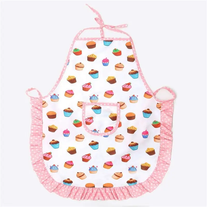B78B-12Pcs Kids Cooking And Baking Set Includes Apron For Little Girls, Chef Hat, For Toddler Dress Up