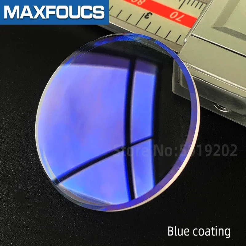 Reloj de cristal de zafiro con revestimiento AR azul personalizado, piezas de vidrio, clase óptica plana, cúpula doble individual, fábrica al por