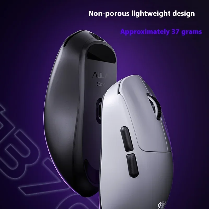 Aula SC800 Gaming Mouse Paw3395 Bluetooth Wireless Tri Mode E-sports Mouse Lightweight 26000dpi 8K Customized Gamer Accessories