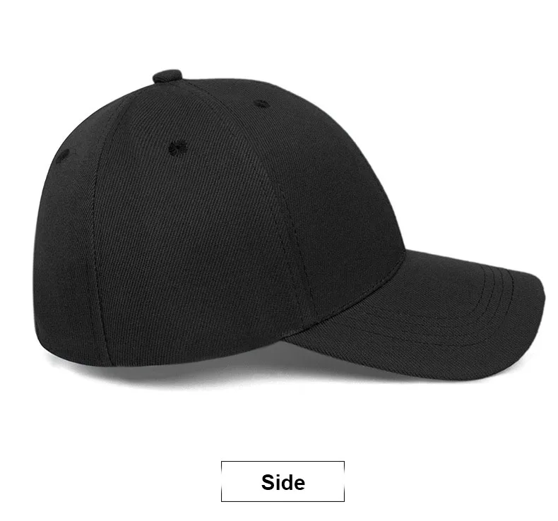 25 Solid Color Unisex Black Cap Women Simple Baseball Cap Men Snapback Caps Casquette Hats Fitted Casual Gorras Hip Hop Dad Hats