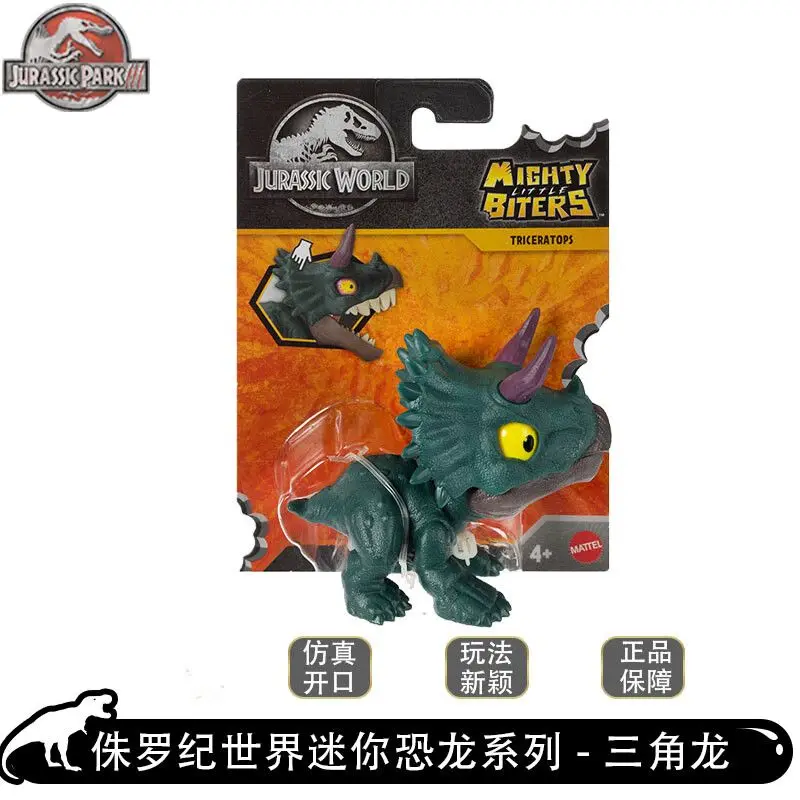 2025 ใหม่ Mattel Jurassic World Action Figures MINI Finger ไดโนเสาร์รุ่น Movable ปากของเล่นคอลเลกชันเด็กของขวัญวันเกิด