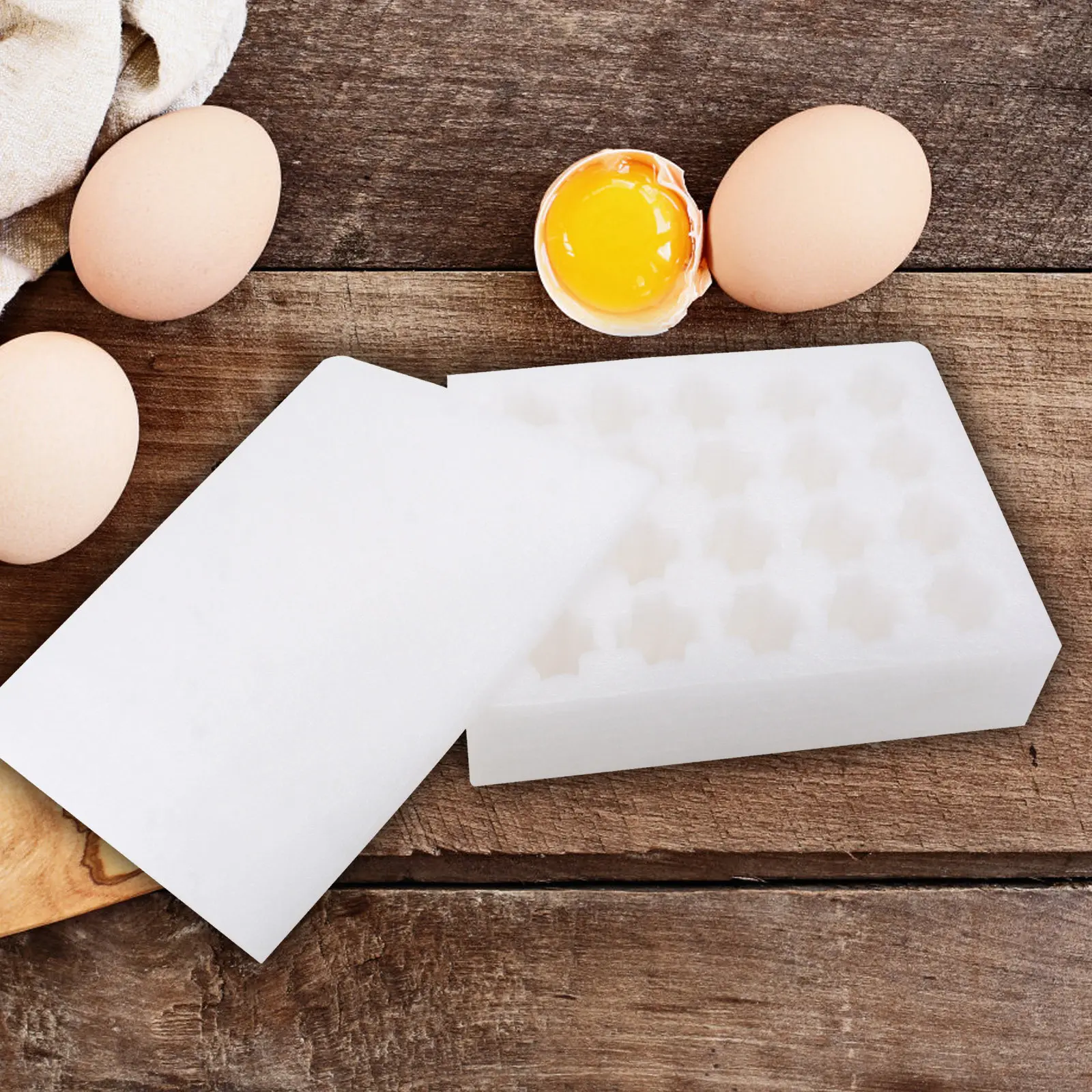

2 Pcs Egg Storage Holder Holding Container Drop Resistant Fixing White Protective