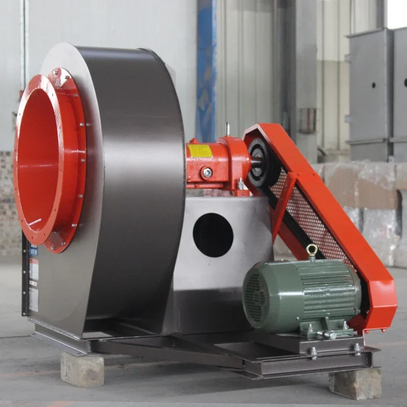 China Factory Custom AC/DC Centrifugal Fan for Industrial Cheminey Ventilation Exhaust Flow Flour Mill Dust Blower Fan