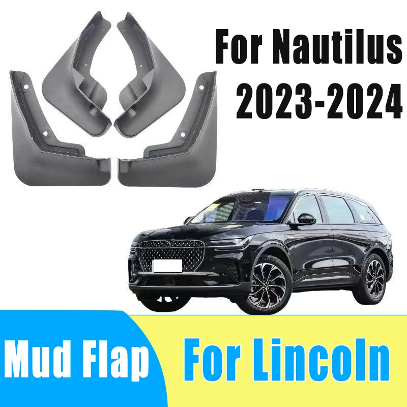 

4pcs Automobiles Mudguard Waterproof Prevent Mud Splashing Car Mud Flap Fender Trim Accessory For Lincoln Nautilus 2023-2024