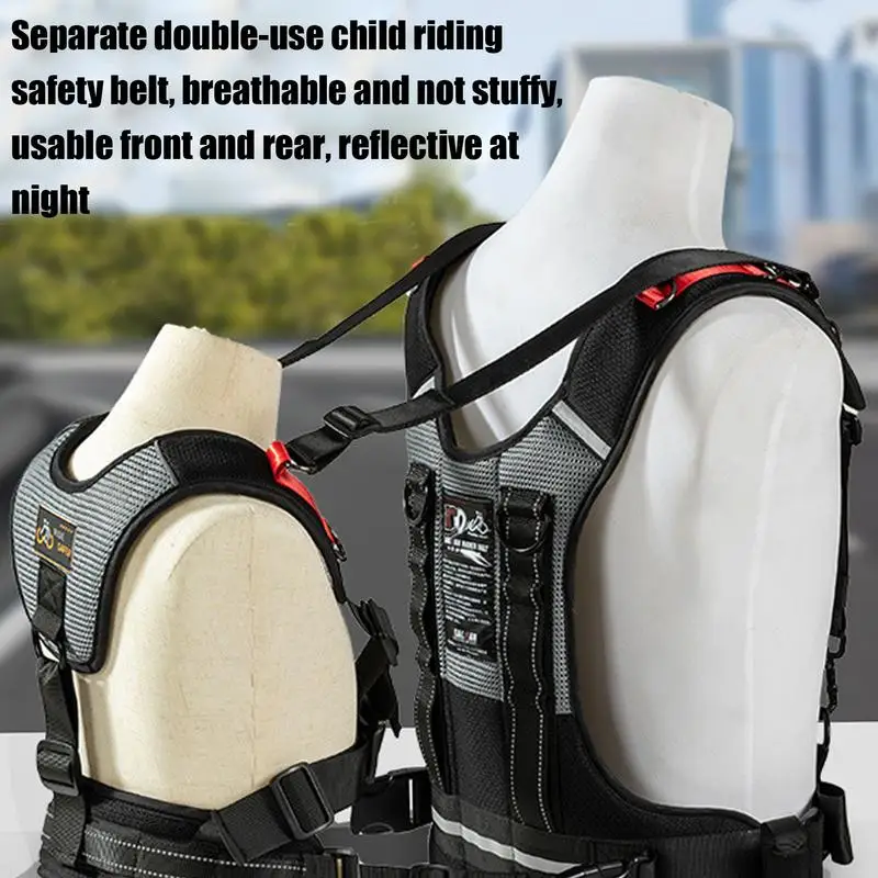 Motorcycle Harness For Kids Motorcycle Back Seat Belt Breathable Motorcycle Safety Harness Motorcycle Child Safety Belts