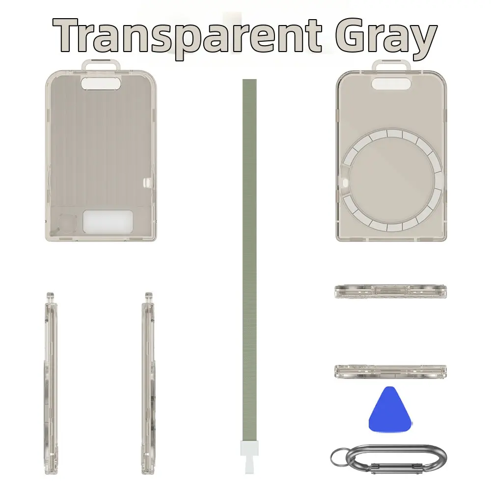 

PC Protective Case With Magnetic Holder And Lanyard For Plaud Note And Note Pro AI Voice Recorder Convenient Lanyard