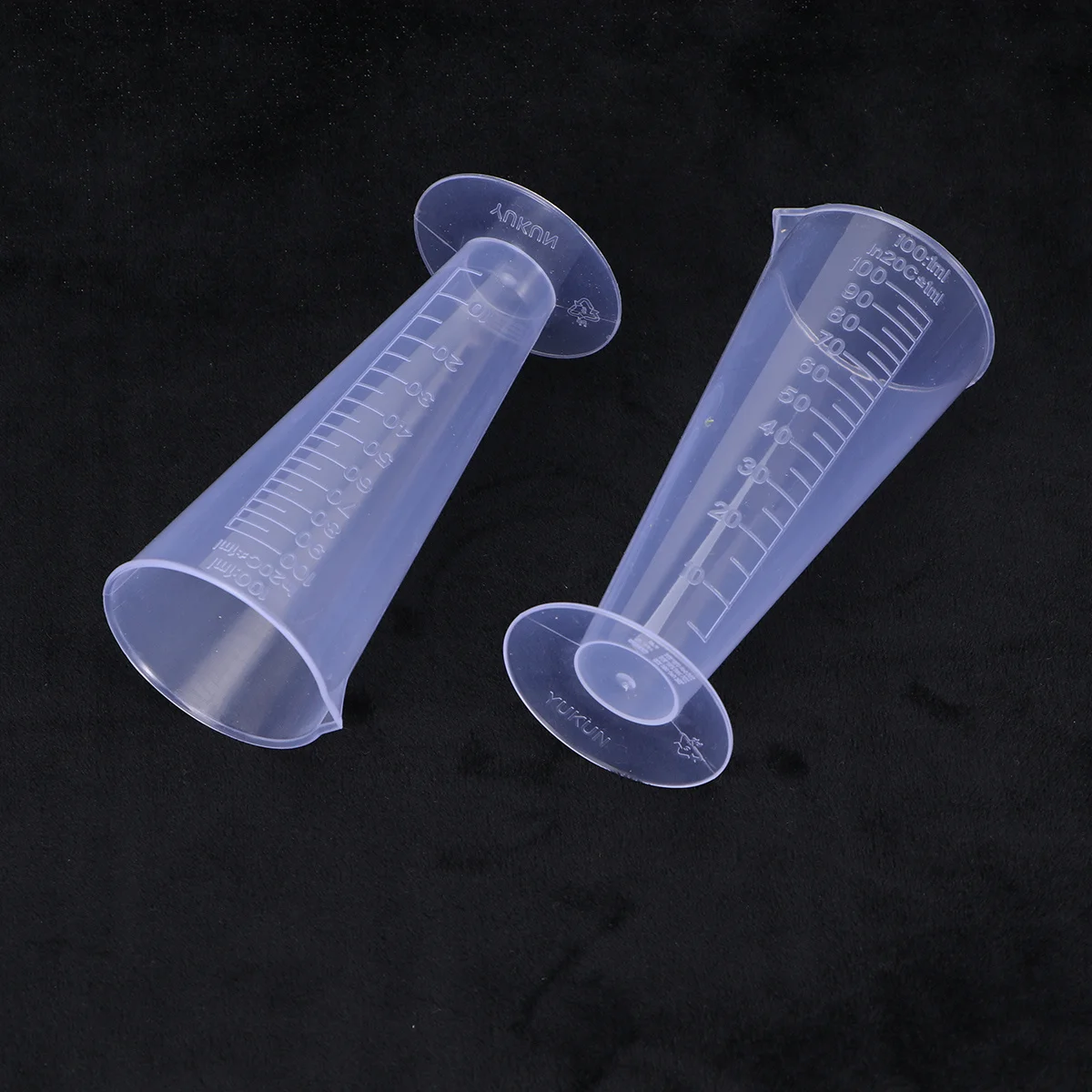 

2pcs 100Ml Plastic Measuring Transparent Graduated Scale Cups For Liquid Powder Pill Dosage Kitchen Bar Tools