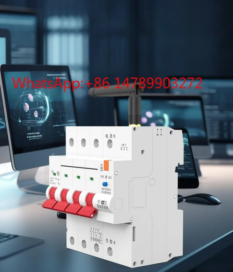 Tuya WiFi Smart 3Phase Breaker Din Rail Remote Meter PV Solar Cabinet Control