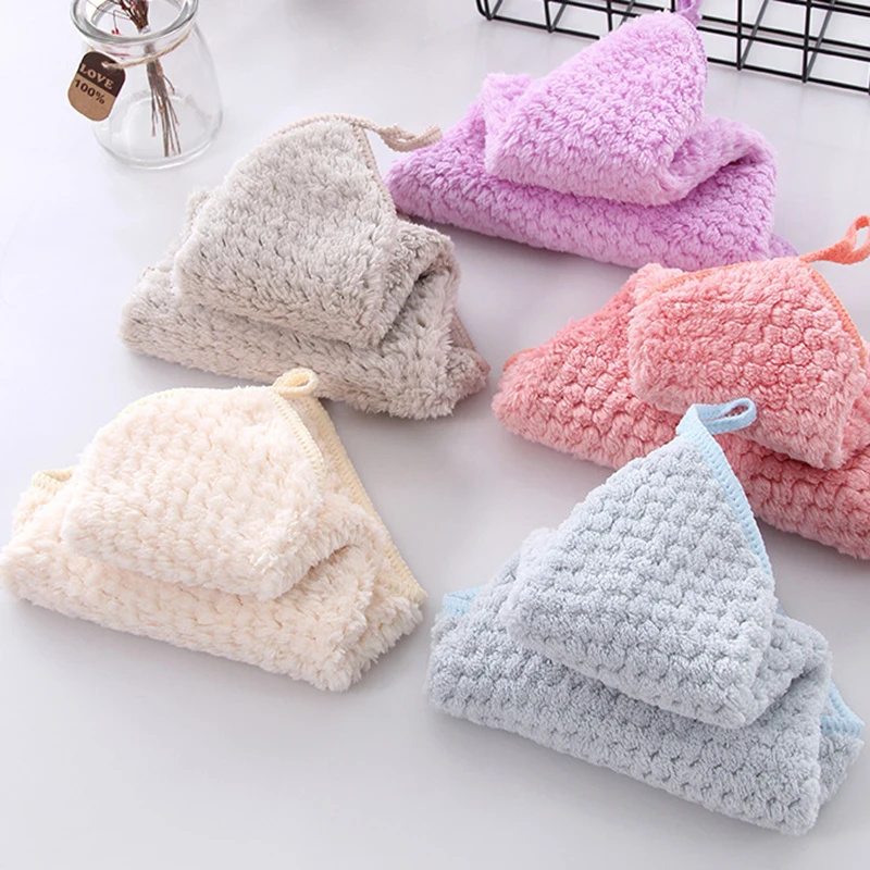 Microfiber Absorbent Towel Cleaning Supplies Wipes Kitchen Non-stick Grease Cleaning Cloth Scrubbing Pad Dish Towel