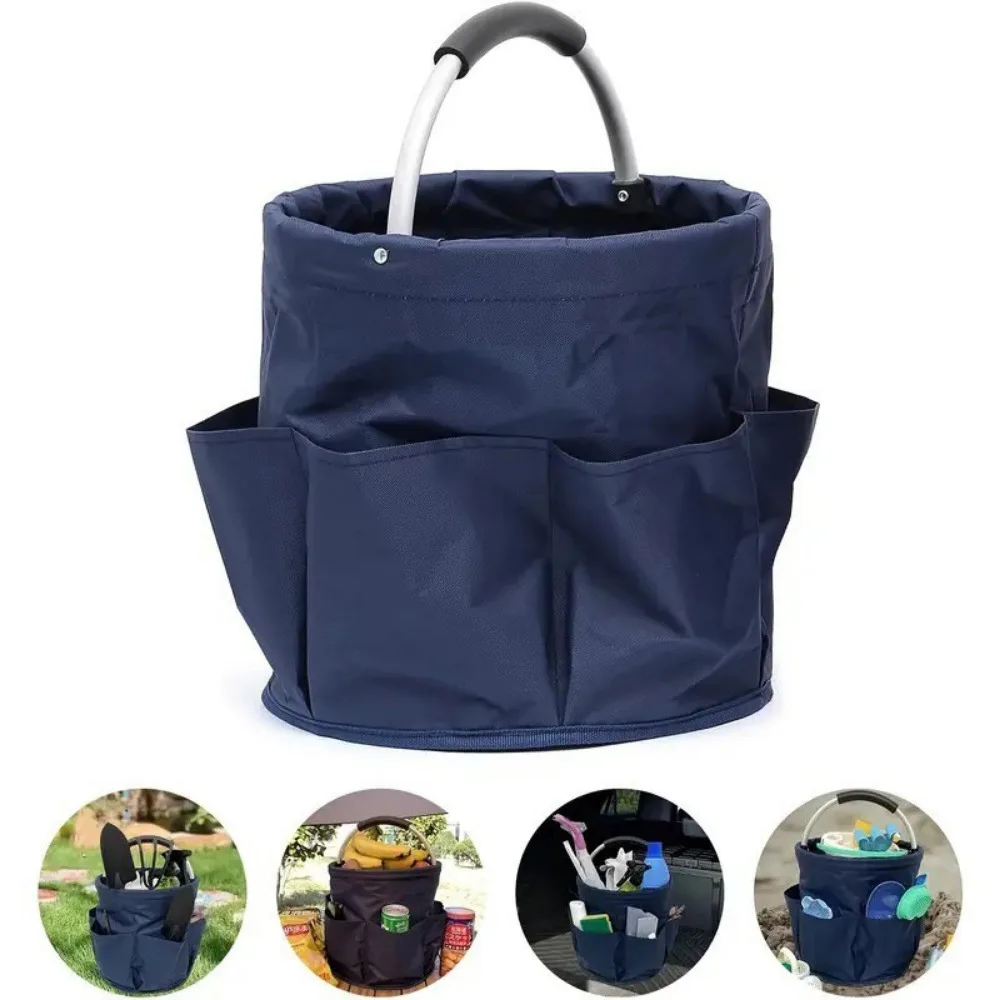Outdoor Portable Foldable Portable Basket Picnic Camping Basket Garden Tool Basket Travel Storage Toiletry Bag Storage Basket