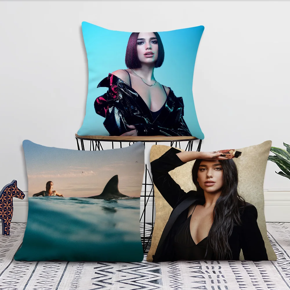 Singer D-Dua L-Lipa Comfortable Pillow Case  Cushion Cover Suitable for Home Living Room Sofa Room Decoration