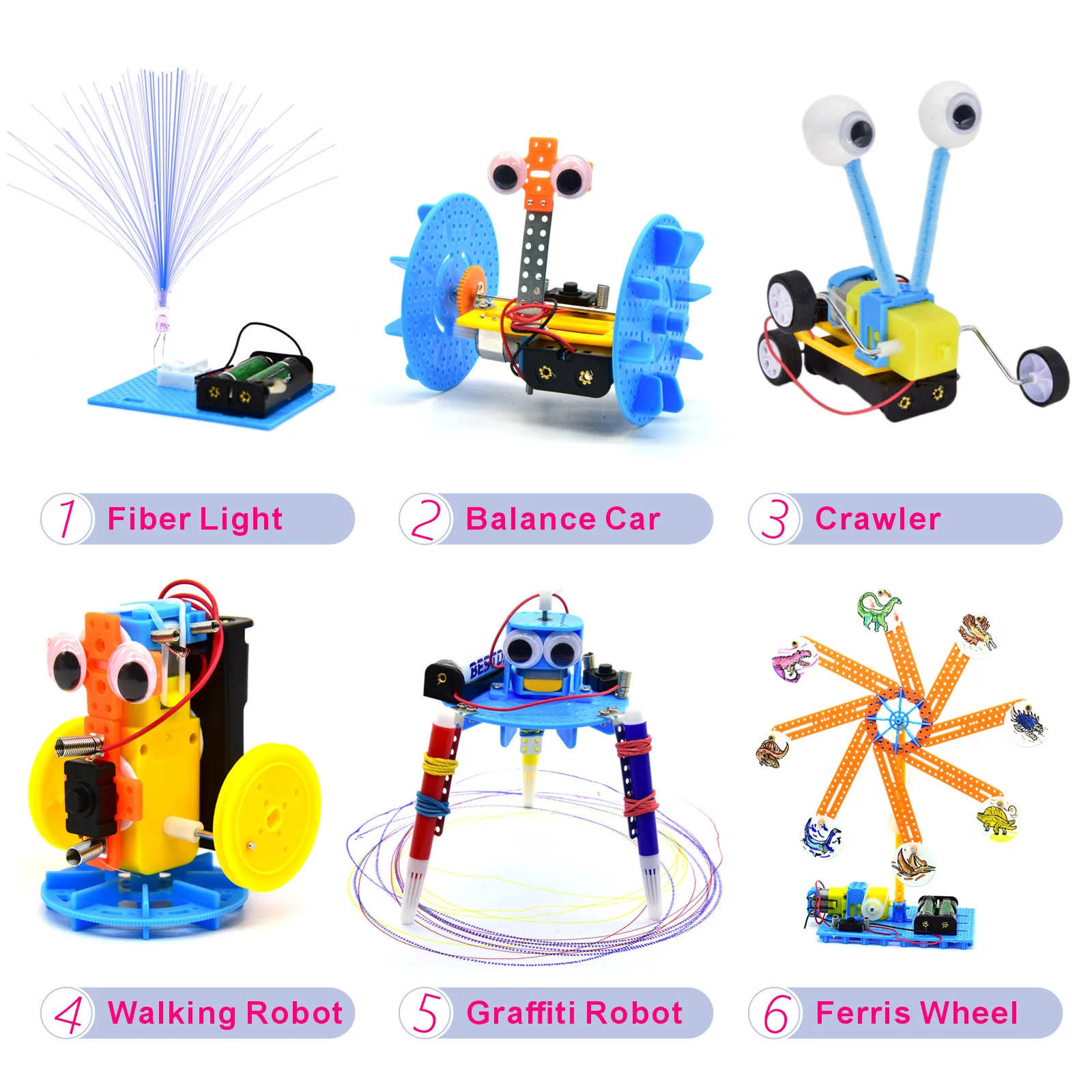 Электродвигатель, роботизированные научные наборы, игрушки STEM, детские строительные наборы для научных экспериментов для мальчиков и девочек, балансировочный автомобиль
