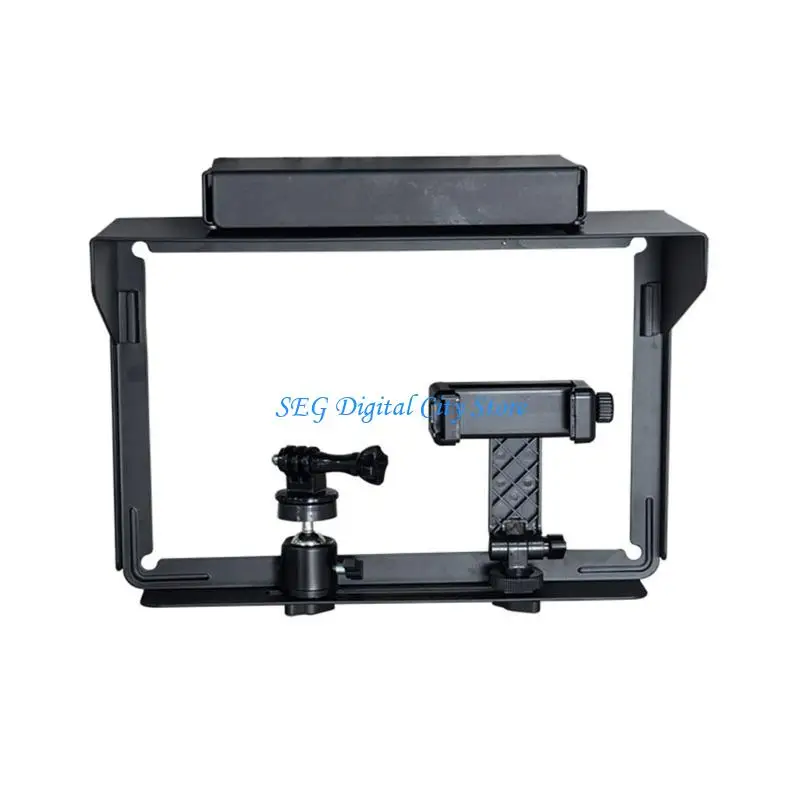 U75B Secure Phone Fence Clamp For Outdoor Filming With 360 Turn And Power Slot