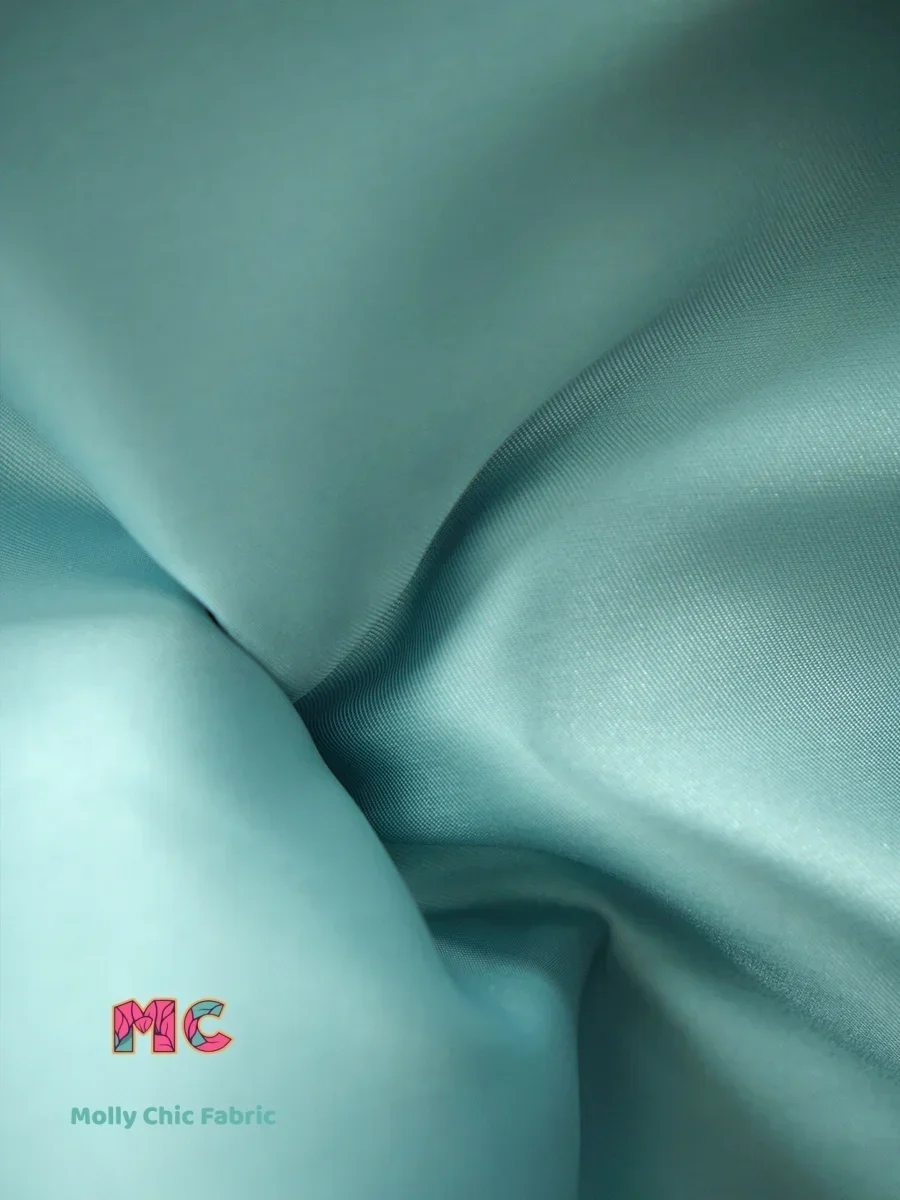 

Светлый толстый саржевый атлас Mikado, микро-жесткий костюм на заказ, свадебное платье, платье с цветочным узором для девочек, ткань Cheongsam для шитья