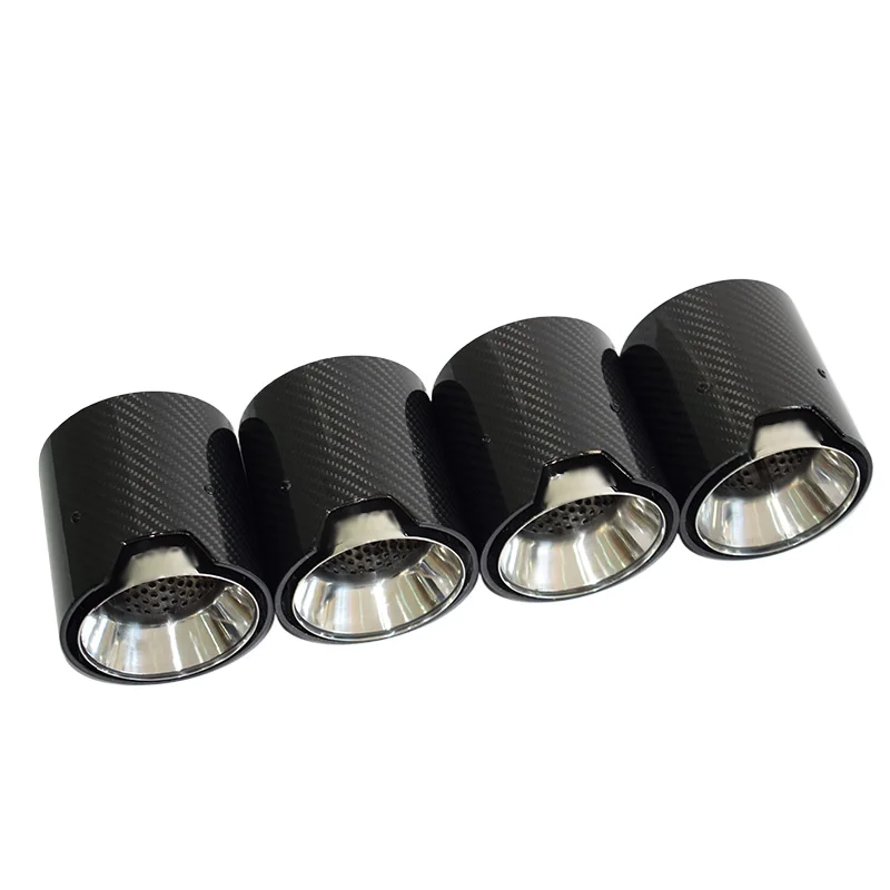 

Для BMW G80 G81 G82 G87 M2 M3 M4 M Мощность Высококачественные выхлопные трубы из углеродного волокна SS304 4 шт. Глушитель Хвостовая труба