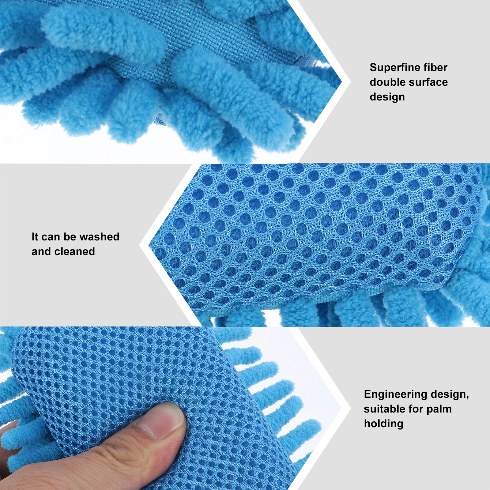 

2 Pcs Chenille Cleaning Sponge Chalk Eraser for Chalkboard Whiteboard Erasers Dry Mini Window