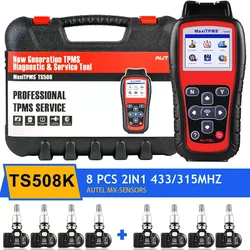 Autel MaxiTPMS TS508K Diagnostic Tool TPMS Sensor Programmer Tire Pressure Auto tpms tool with 8pcs Autel MX-sensor