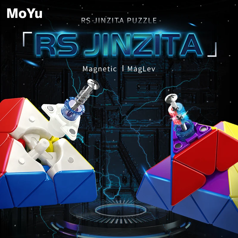 Moyu RS Pyraminx Magnetic Magic Speed Cube, Moyu RS M Maglev, Giocattoli Antistress Professionali, Cubo Magico A Piramide RS M, Puzzle-image