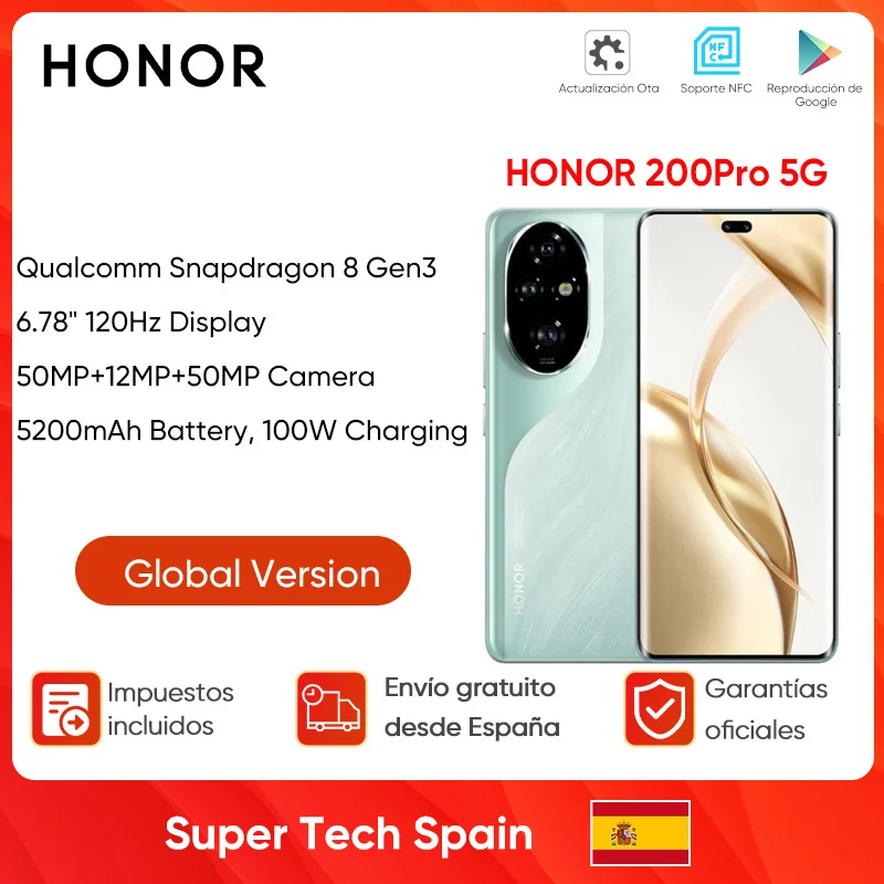 2024 New Honor 200 Pro SmartPhone 5G Snapdragon 8 Gen 3 6.78