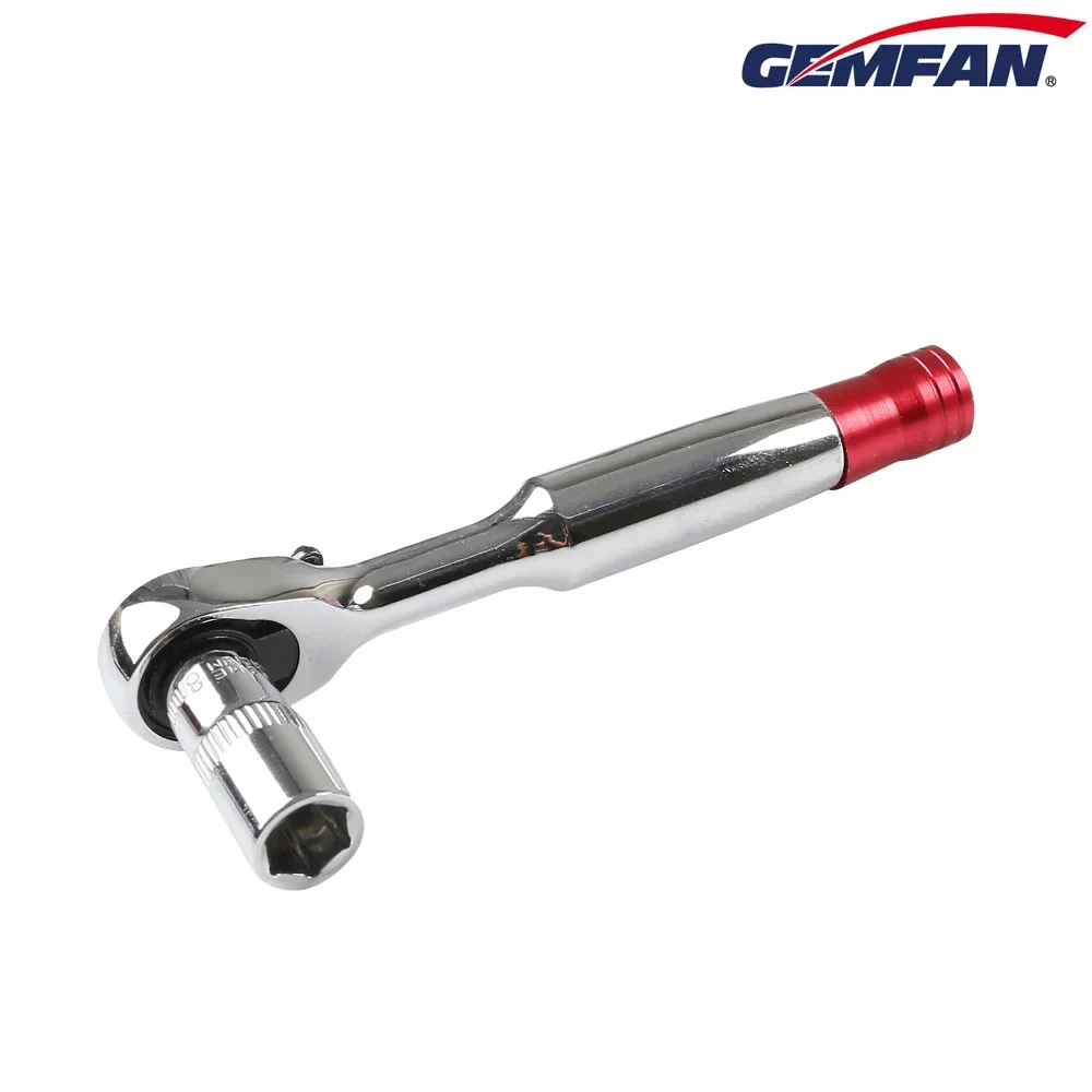

Gemfan 1/4" Ratchet Screwdriver Socket Wrench 8mm for FPV Drones Unloading Propeller Tool