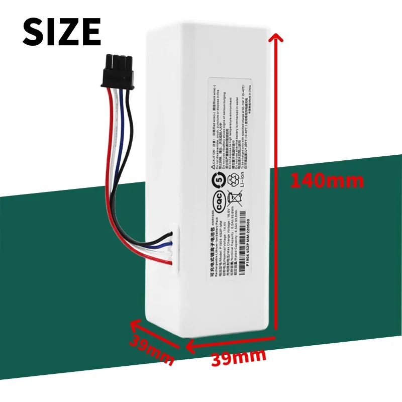 For Xiaomi Vacuum cleaner robot Battery P2051-4S1P-ZM For XIOMI Mijia Mi Sweeping Mopping Robot Vacuum Cleaner 1C Battery