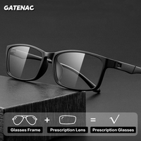 Gatenac Ultra Light Prescription Glasses Men Anti Blue Light Photochromic Progressive Reading Glasses Women Small Eyewear