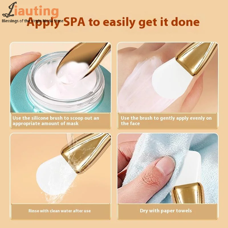 

1 Pcs Silicone Mask Brush Double-Headed Smearing Face Cleansing Mud Mask Special Beauty Tool For Gel Mud Facial Masks Creams