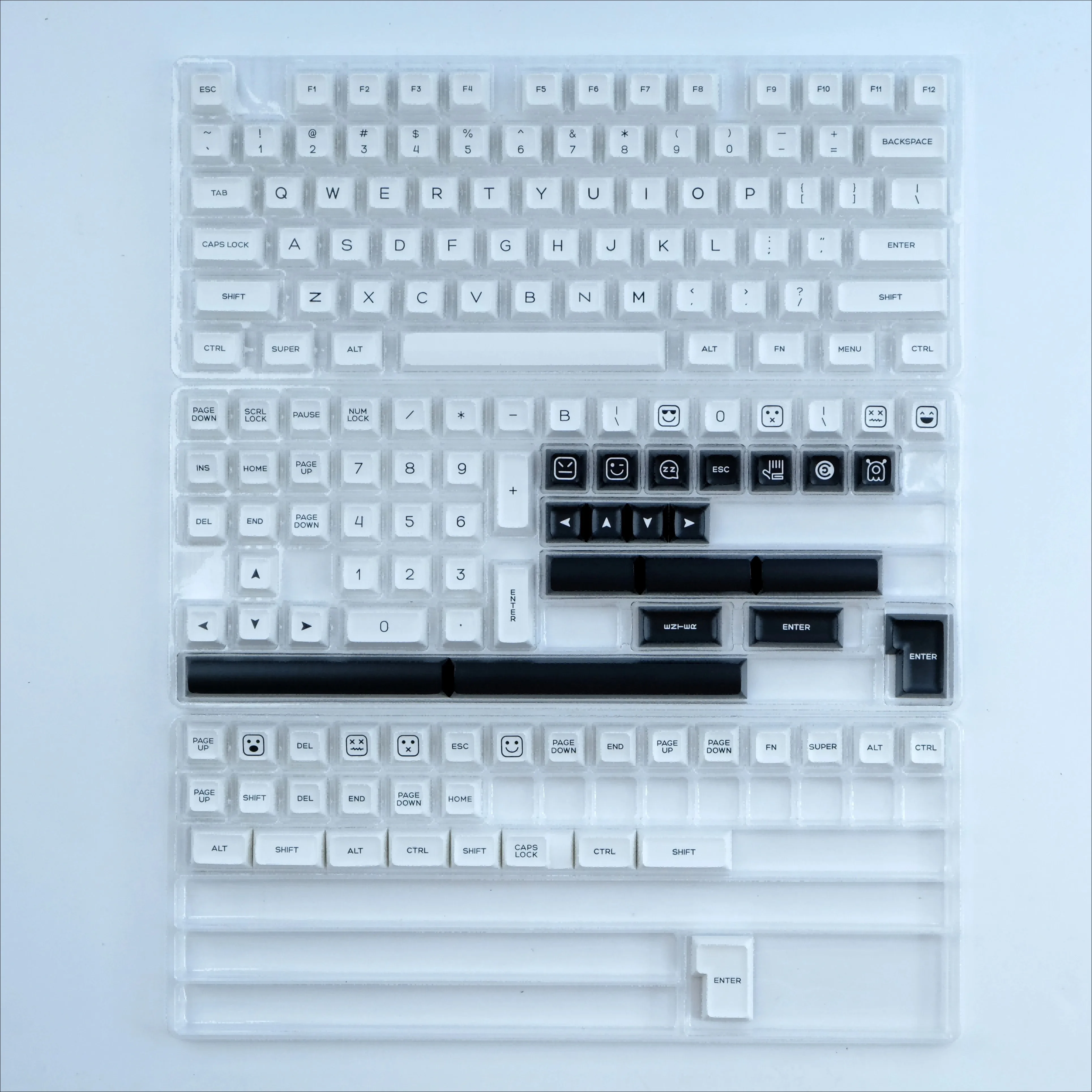 

160 клавиш/набор, колпачки для клавиатуры, сделай сам, на заказ, колпачки для клавиш с улыбающимся лицом из ПБТ, профиль ISO SA, двойной выстрел для механической игровой клавиатуры
