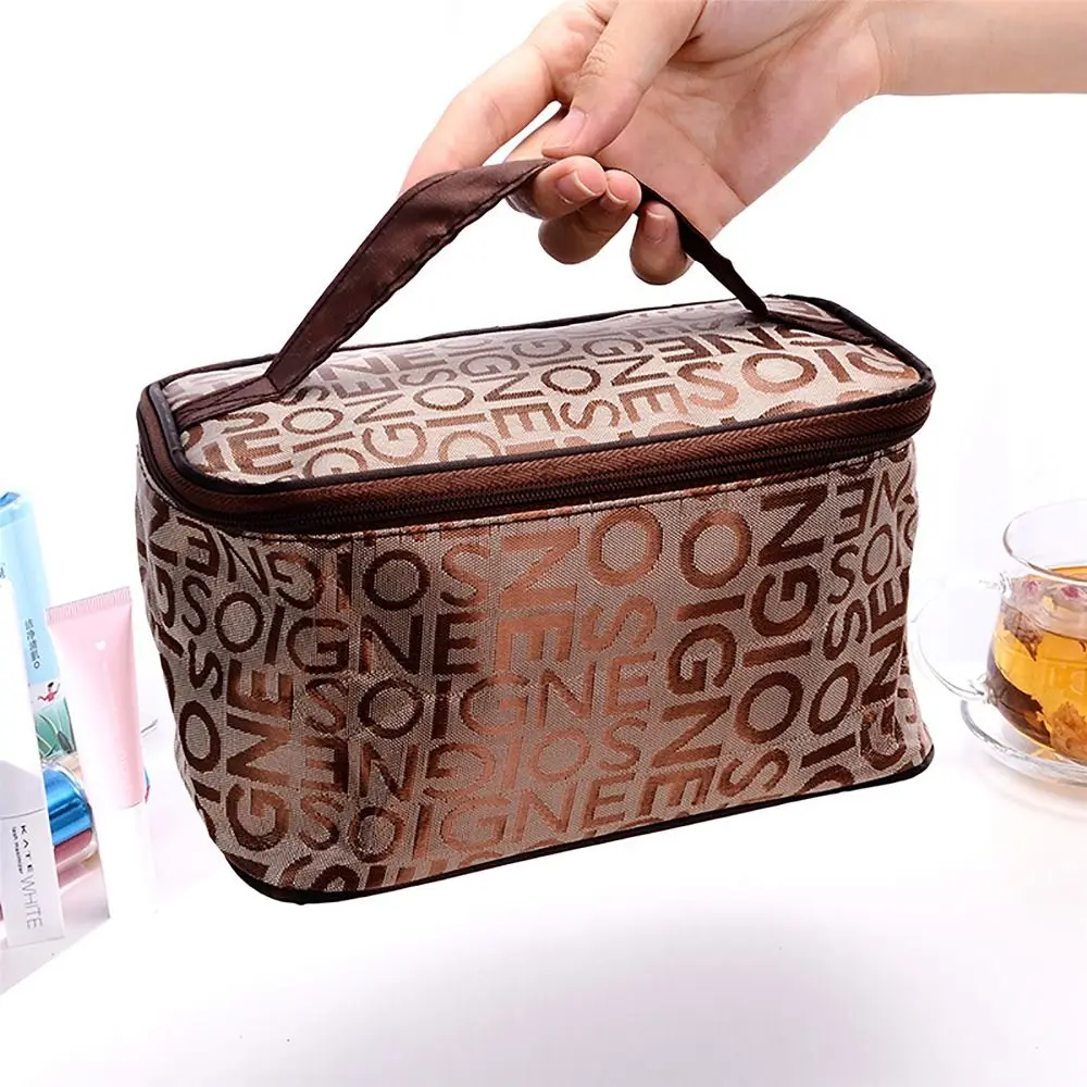 Convenient Storage Organizer Makeup Bag Large Capacity Makeup Accessory Travel Cosmetic Bag Waterproof Toiletry Handbag Outdoor