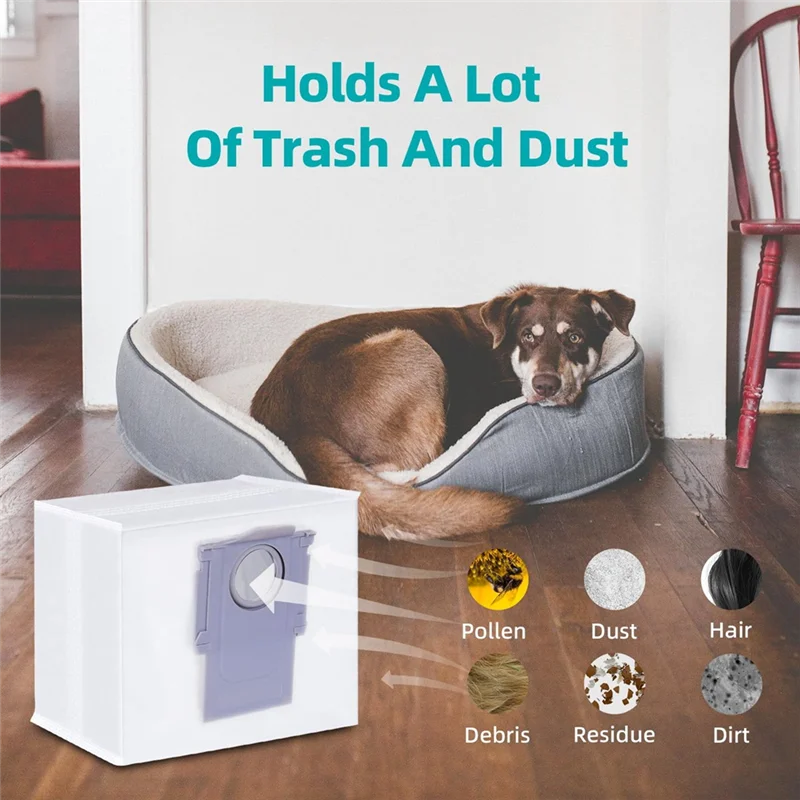 ~ 【متوفر】أكياس غبار قطع غيار لـ Roborock S8+/S8 Pro Ultra/S7 Maxv Ultra /S7 Pro Ultra/Q7+/Q7 Max+/Q5+ Vacuum Self-Em #1