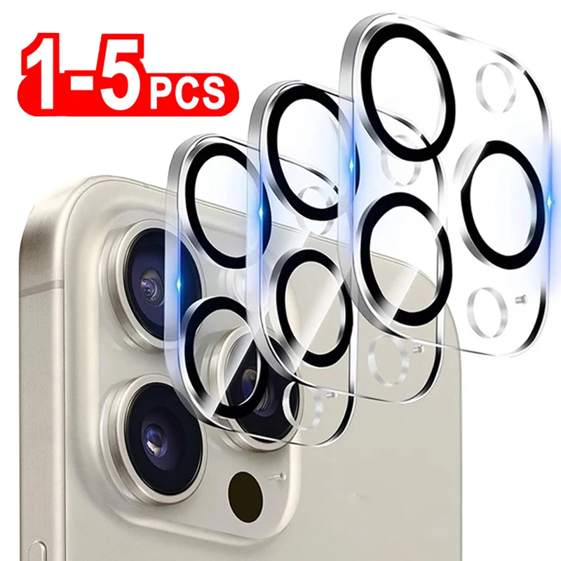 1-5PCS HD Back Camera Glass Protectors For iPhone 16 Pro Max 15 14 Plus Lens Protective Glass on iPhone 13 mini Rear Camera Film